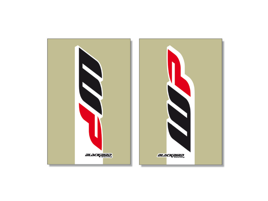 WP Transp Fork Stickers 2017 - Blackbird Racing
